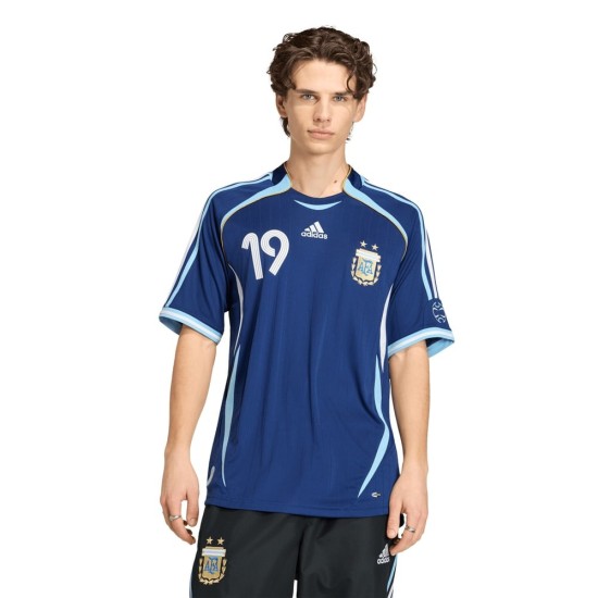 Camiseta Retro Visitante Argentina 2006 para Niño Messi #19