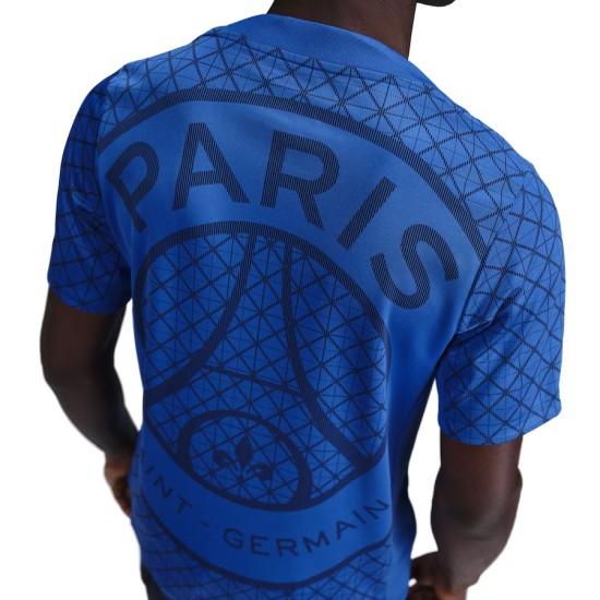 Hombre Camiseta pre-partido tercera PSG 2025/26 - Azul