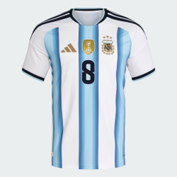 Camiseta Oficial Local Argentina 2026 Niño E. FERNÁNDEZ #8