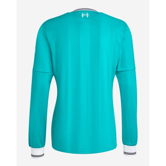 Camiseta Tercera Liverpool 2025/26 Manga Larga Hombre