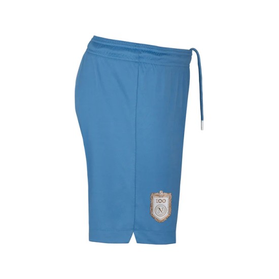 Pantalones Cortos de Local Nápoles 2026/27 Infantil - Azul Pantalones Cortos de Local Nápoles 2026/27 Infantil - Azul