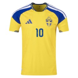 Camiseta Auténtica Local Suecia 2026 para Hombre IBRAHIMOVIĆ #10