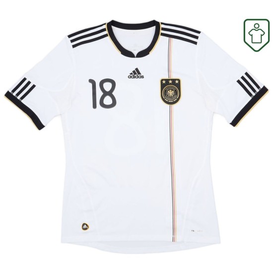 Camiseta retro local Alemania 2010/11 para hombre Kroos #18