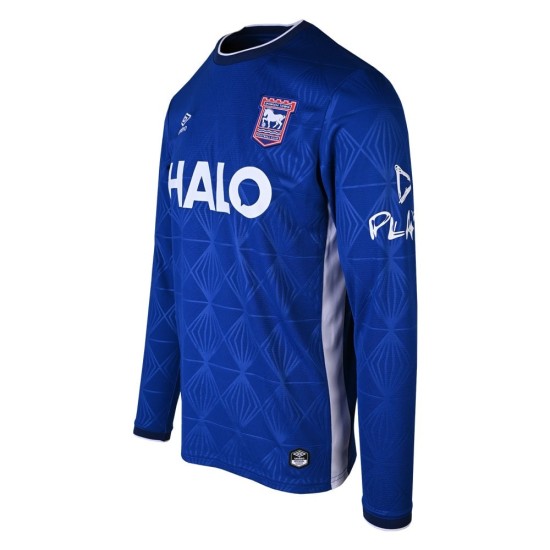 Camiseta de local de manga larga Ipswich Town 2026/27 para niño Camiseta de local de manga larga Ipswich Town 2026/27 para niño