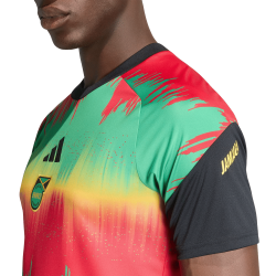Camiseta de calentamiento local Mundial 2026 de Jamaica para mujer