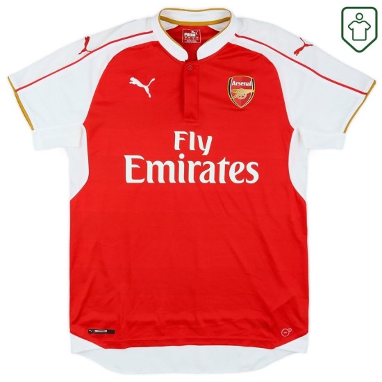 Camiseta retro local hombre Arsenal 2015/16 Arteta #8