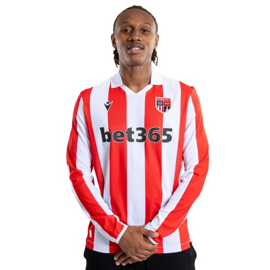 Camiseta local Stoke City 2026/27 manga larga para mujer Camiseta local Stoke City 2026/27 manga larga para mujer