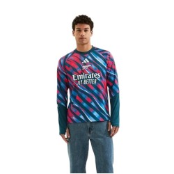 Camiseta Pre Match de manga larga Arsenal 2026/27 para niño Camiseta Pre Match de manga larga Arsenal 2026/27 para niño