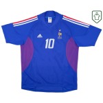 Camiseta retro local Francia 2002/04 para hombre Zidane #10 Camiseta retro local Francia 2002/04 para hombre Zidane #10