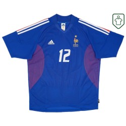 Camiseta retro local Francia 2002/04 para hombre Henry #12