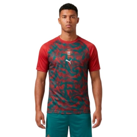 Remera pre partido tercera Portugal 2026 rojo mujer Remera pre partido tercera Portugal 2026 rojo mujer