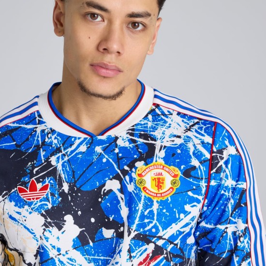 Camiseta de manga larga Stone Roses Manchester United 2025/26 para niño Camiseta de manga larga Stone Roses Manchester United 2025/26 para niño