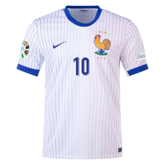 Kylian Mbappé #10 Francia Camiseta de Visita EURO 2024