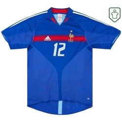 Camiseta retro local Francia 2004/06 para hombre Henry #12