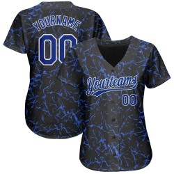 Camiseta personalizada de béisbol con patrón auténtico, color azul real y blanco, diseño 3D. Camiseta personalizada de béisbol con patrón auténtico, color azul real y blanco, diseño 3D.