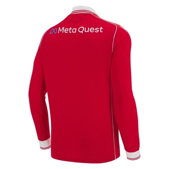 Camiseta de manga larga local 2025/26 del Wrexham AFC para hombre