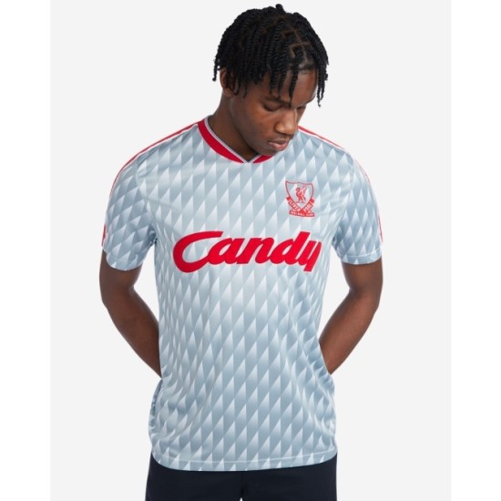 Camiseta Retro de Visitante Candy 1989/91 Liverpool Infantil Camiseta Retro de Visitante Candy 1989/91 Liverpool Infantil