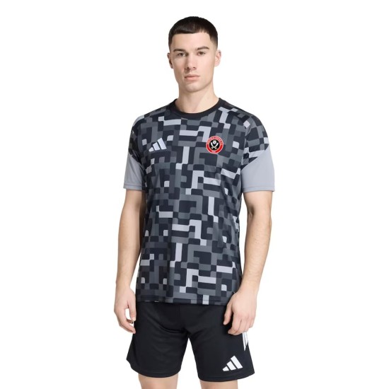 Camiseta de Prepartido de la Tercera Equipación Sheffield United 2026/27 Infantil - Negro Camiseta de Prepartido de la Tercera Equipación Sheffield United 2026/27 Infantil - Negro