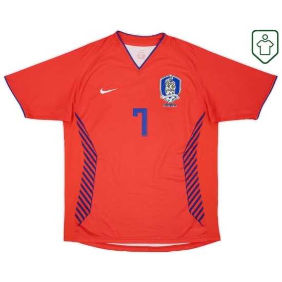 Camiseta retro local Corea del Sur 2006/08 para hombre Jisung #7 Camiseta retro local Corea del Sur 2006/08 para hombre Jisung #7