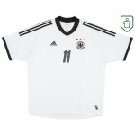 Camiseta retro local Alemania 2002/04 para hombre Klose #11