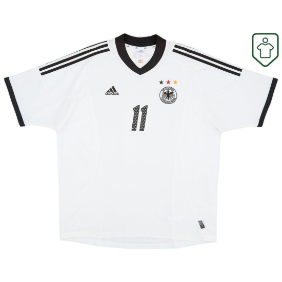 Camiseta retro local Alemania 2002/04 para hombre Klose #11