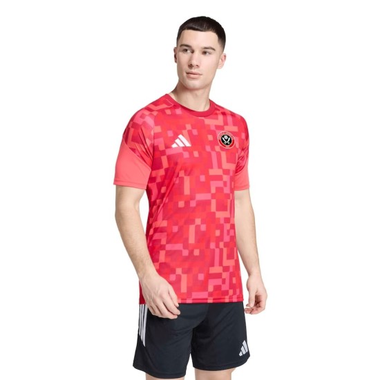 Camiseta de Prepartido de la Tercera Equipación Sheffield United 2026/27 Hombre - Rojo Camiseta de Prepartido de la Tercera Equipación Sheffield United 2026/27 Hombre - Rojo