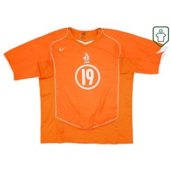 Camiseta retro local Países Bajos 2004/06 para hombre Robben #19