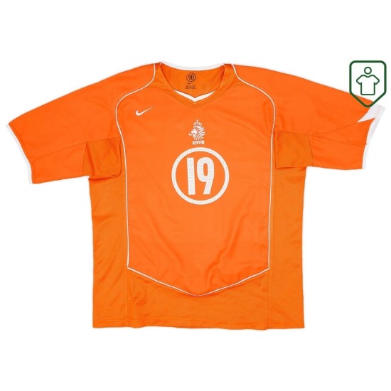 Camiseta retro local Países Bajos 2004/06 para hombre Robben #19 Camiseta retro local Países Bajos 2004/06 para hombre Robben #19