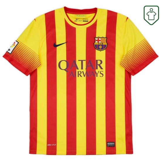 Hombre Camiseta retro visitante FC Barcelona 2013/15 Messi #10