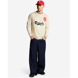 Camiseta retro visitante manga larga Liverpool 1996/97 de hombre