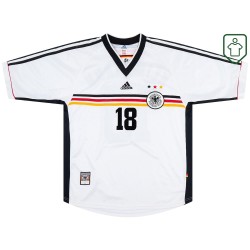 Camiseta retro local Alemania 1998/00 para hombre Klinsmann #18 Camiseta retro local Alemania 1998/00 para hombre Klinsmann #18