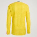 Camiseta oficial de local Colombia 2026 de manga larga para hombre Camiseta oficial de local Colombia 2026 de manga larga para hombre