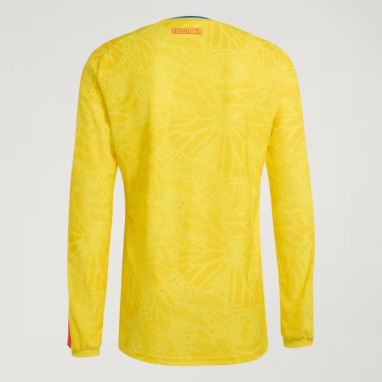 Camiseta oficial de local Colombia 2026 de manga larga para hombre Camiseta oficial de local Colombia 2026 de manga larga para hombre