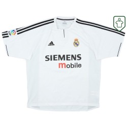 Hombre Camiseta retro local Real Madrid 2003/04 Zidane #5