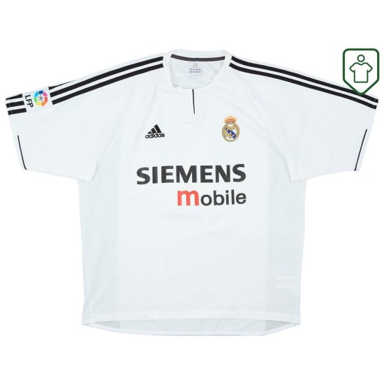 Hombre Camiseta retro local Real Madrid 2003/04 Zidane #5 Hombre Camiseta retro local Real Madrid 2003/04 Zidane #5