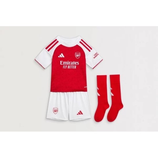 Kit Niño Arsenal 2025/26 Local Campeones UWCL Kit Niño Arsenal 2025/26 Local Campeones UWCL