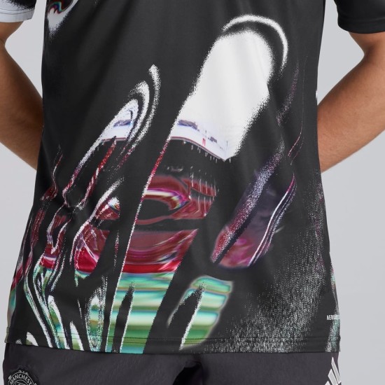 Mujer Manchester United 2025/26 Tercera Camiseta Pre Match - Negra Mujer Manchester United 2025/26 Tercera Camiseta Pre Match - Negra