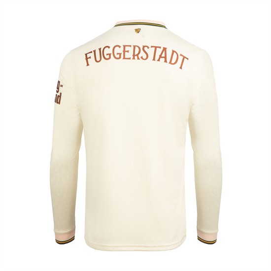 Camiseta Especial Manga Larga 2025/26 FC Augsburg Crema Mujer Camiseta Especial Manga Larga 2025/26 FC Augsburg Crema Mujer