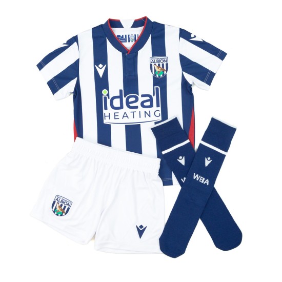 Equipación de la 1.ª equipación del West Bromwich Albion 2026/27 para niño Equipación de la 1.ª equipación del West Bromwich Albion 2026/27 para niño