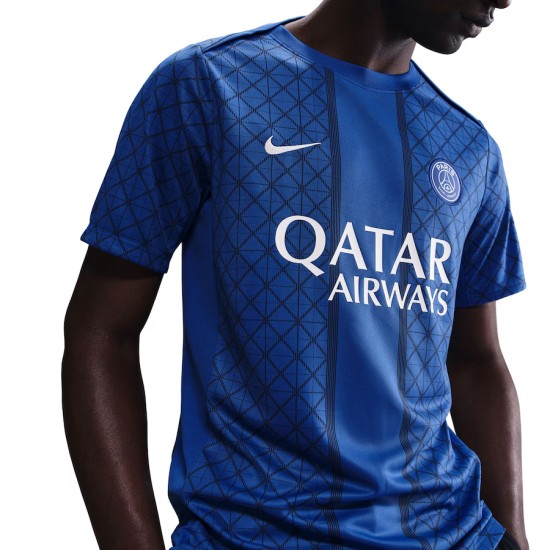 Hombre Camiseta pre-partido tercera PSG 2025/26 - Azul