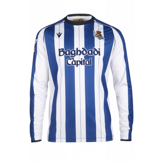 Camiseta local de manga larga 2025/26 de la Real Sociedad para hombre