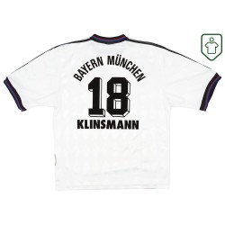 Camiseta retro Bayern Múnich 1996/98 visitante para hombre Klinsmann #18