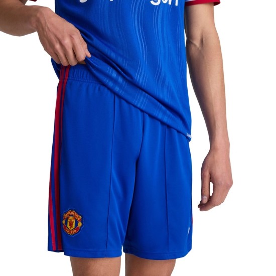 Pantalón Corto Visitante Manchester United 2026/27 Azul Hombre Pantalón Corto Visitante Manchester United 2026/27 Azul Hombre