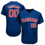 Camiseta de béisbol personalizada Royal Red-White