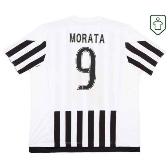 Camiseta retro Juventus 2015/16 local para hombre Morata #9