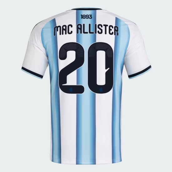 Camiseta Oficial Local Argentina 2026 Niño MAC ALLISTER #20 Camiseta Oficial Local Argentina 2026 Niño MAC ALLISTER #20