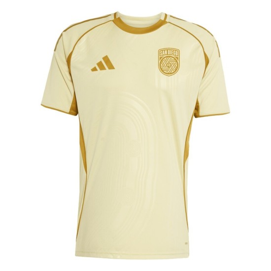 Camiseta Hombre San Diego FC 2025 Tercera Pre Partido Amarilla