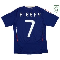 Camiseta retro local Francia 2009/10 para hombre Ribery #7