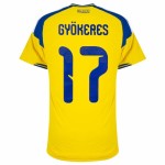 Niño Camiseta Suecia 2026 Local Auténtica Mundial GYÖKERES #17