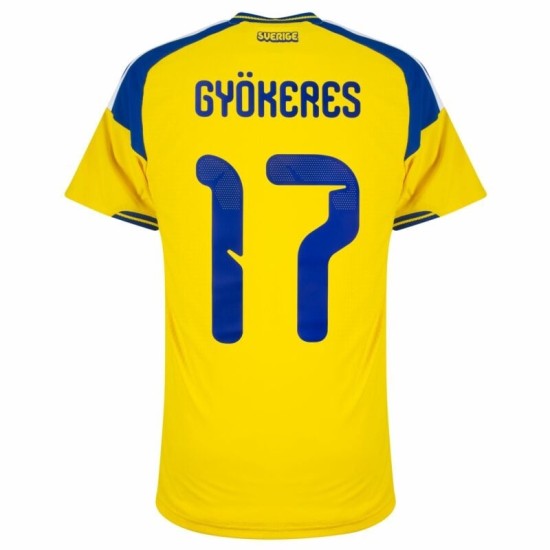 Niño Camiseta Suecia 2026 Local Auténtica Mundial GYÖKERES #17